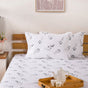 Organic Cotton Printed Bedsheet And Pillow Case Set