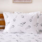 Organic Cotton Printed Bedsheet And Pillow Case Set