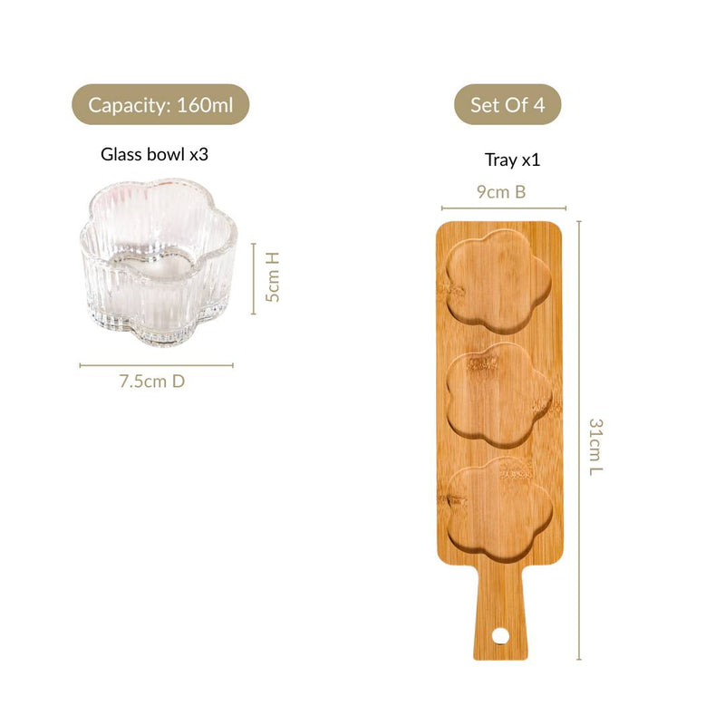 Petalia Platter Set Of 4