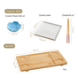 Sushi Serving Set With Plate Bowl Tray Chopsticks