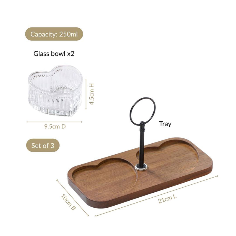 Two Hearts Platter Set