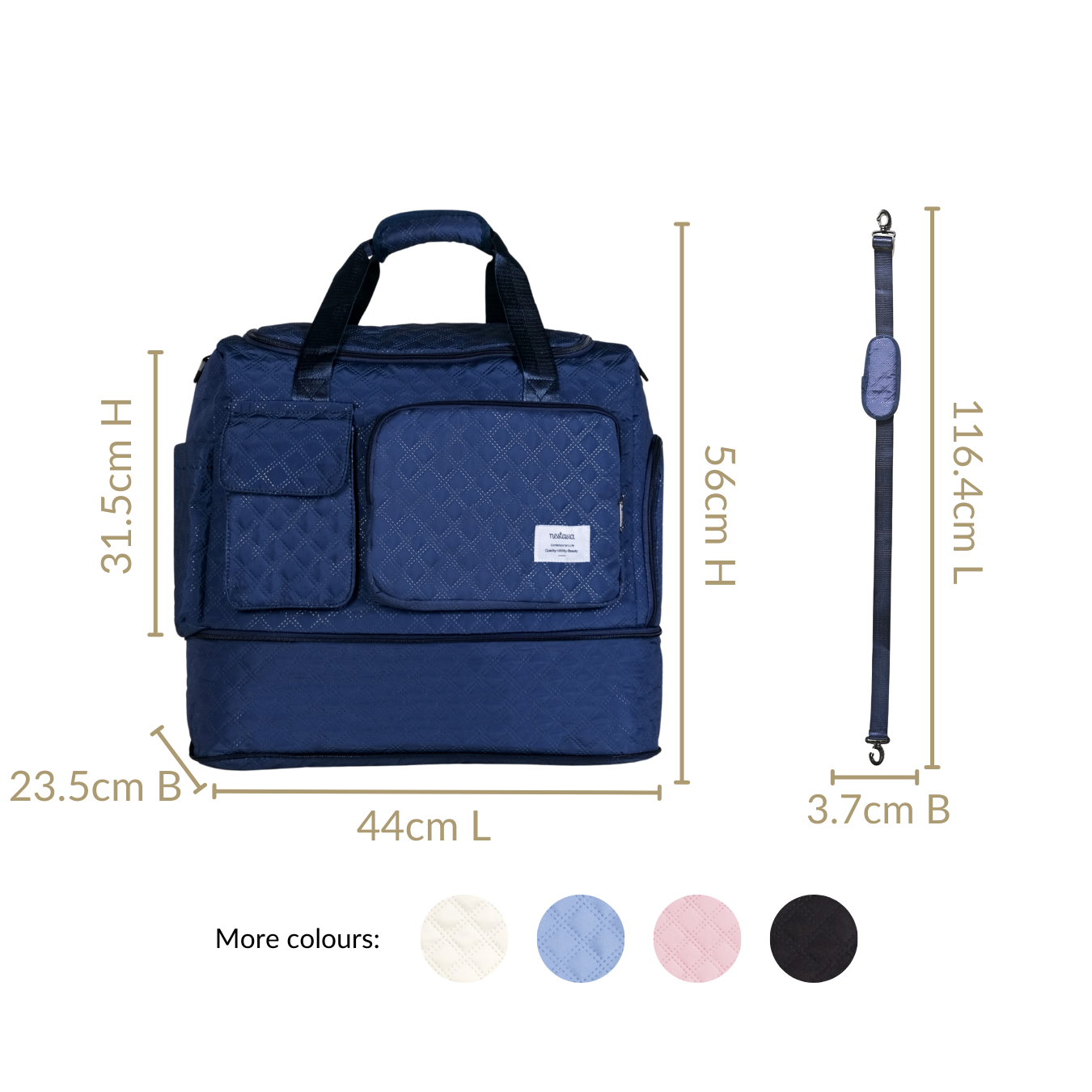 Dova Expandable Duffle Bag Dark Blue Online - Premium Duffel Bag Dova Expandable Duffle Bag Dark Blue Online - Premium Duffel Bag