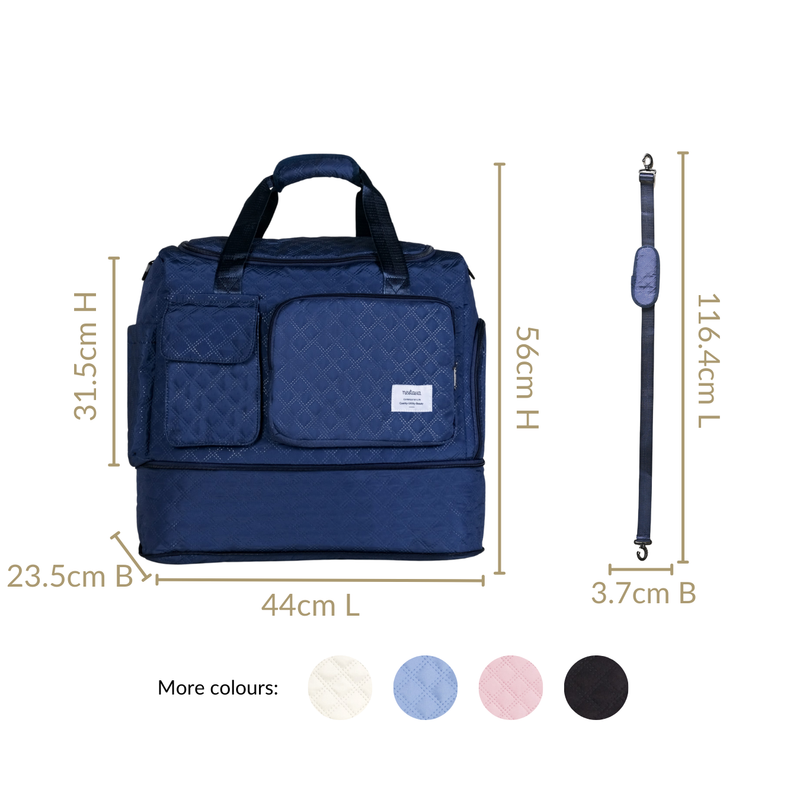 Dova Expandable Duffle Bag Dark Blue
