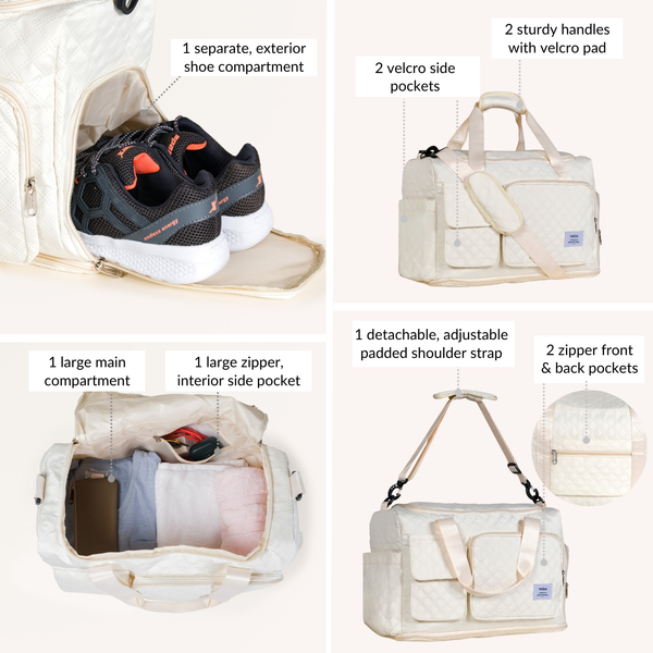 Off-White Dova Adjustable Gym Duffle Bag