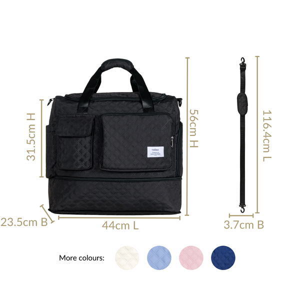 Dova Extendable Bag For Travel Black