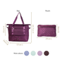 Montara Chic Foldable Expandable Travel Bag Wine Magenta