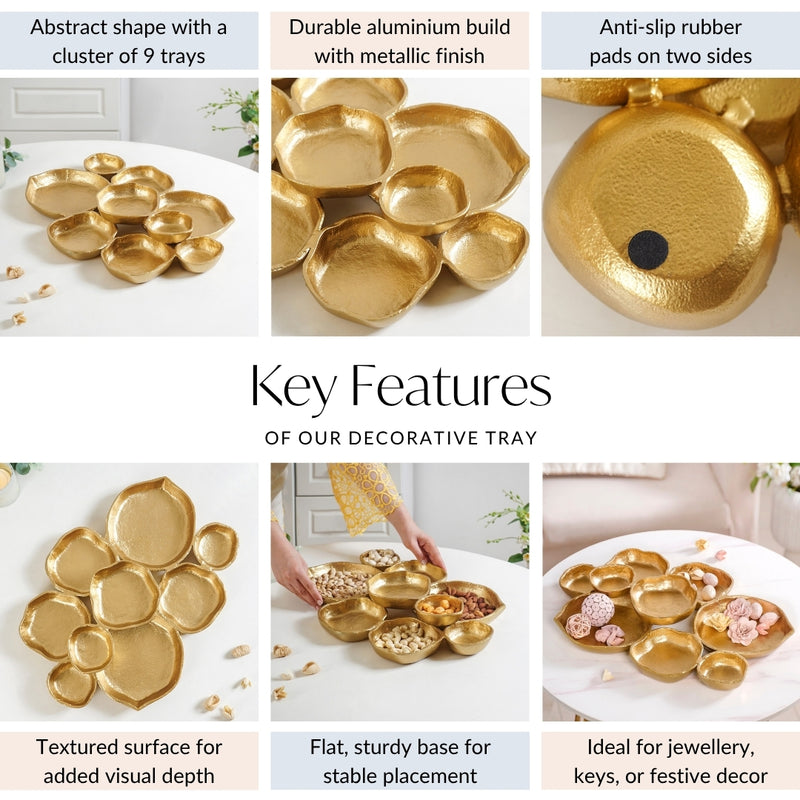 Golden Cluster Tray Large