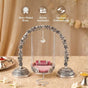Silver Plated Brass Arch Laddoo Gopal Jhula