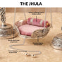 Silver Plated Brass Arch Laddoo Gopal Jhula