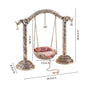 Pure Brass Silver Plated Jhula For Laddu Gopal