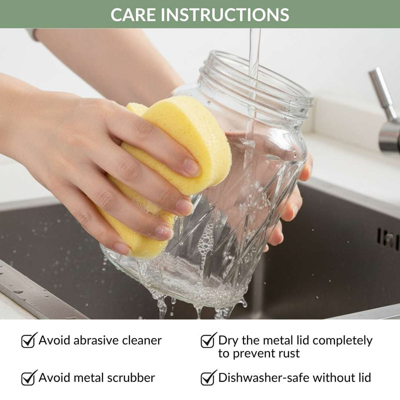 Embossed Jar With Butterfly Accent Knob Set Of 4 1000ml