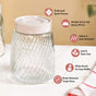 Swirl Jar With Lid Set Of 4 1300ml