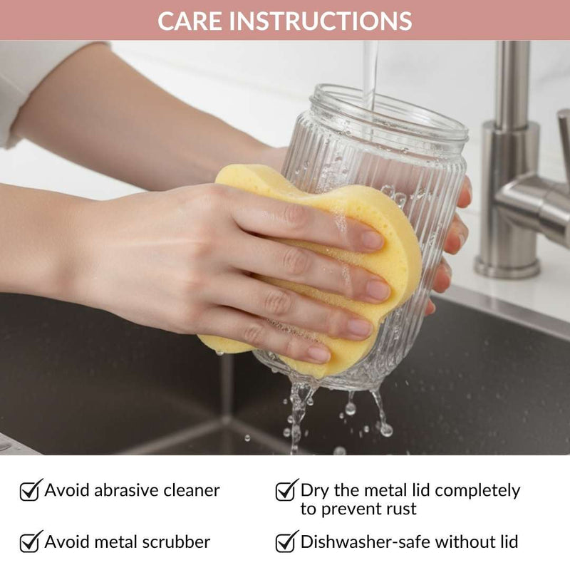 Minimal Jar With See Through Lid Set Of 4 Large 1200ml