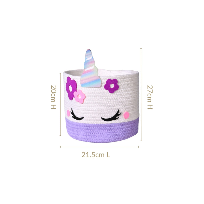 Baby Unicorn Toy Basket