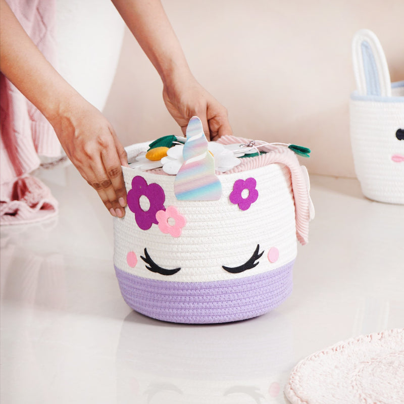 Baby Unicorn Toy Basket
