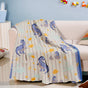 Baby Dino Knitted Kids Cotton Throw 154x135cm