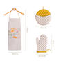 Baker Mode Apron Mitten And Pot Holder Set Of 3