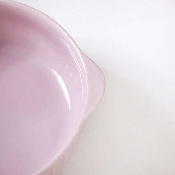 Set Of 2 Lilac Ceramic Baking And Serving Dish 800ml