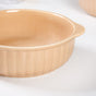 Modern Ribbed Casserole Dishes Set Of 2 800ml