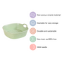 Sage Green Large Ceramic Serving Bowl 800 ml - Serving bowl, ceramic bowl, large bowl, bowl with handle, baking bowl, microwave safe bowl