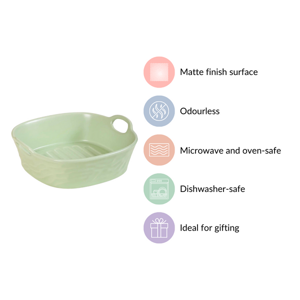 Sage Green Large Ceramic Serving Bowl 800 ml