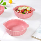 Set Of 2 Reeded Serving Dishes 800ml
