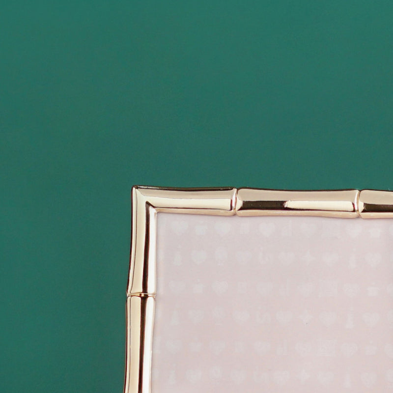 Bamboo Cut Photo Frame Medium Gold 5x7