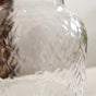 Diamond Glass Storage Jars with Bamboo Lid Set of 2 1400ml