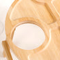 Bamboo Picnic Table With Wine Glass Holder