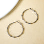 Bamboo Stem Hoops Silver