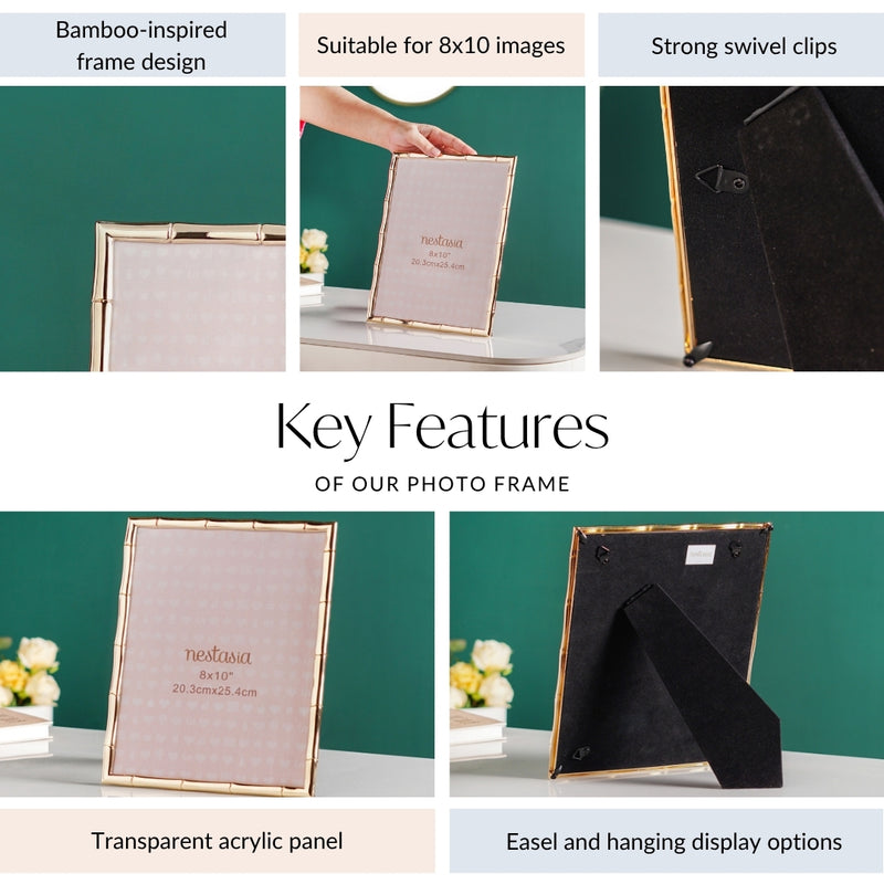 Large Gold Eco Edge Photo Frame 20x25cm