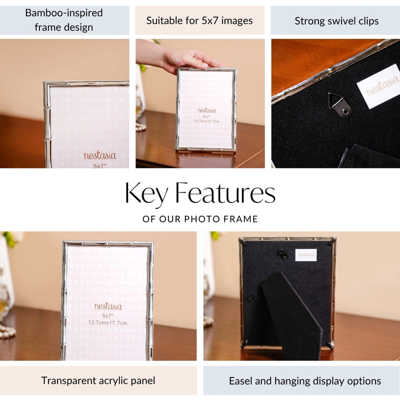 Bamboo Cut Photo Frame Large 5x7"