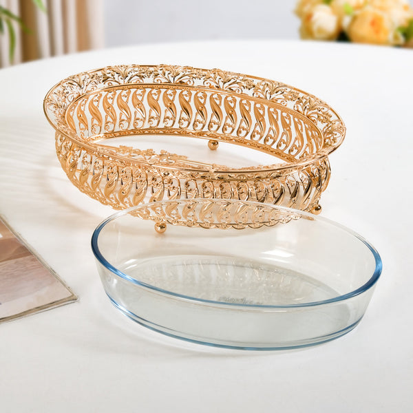 Baroque Galore Decorative Glass Bowl