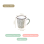 Baroque Tea Cup Set Of 6 Sage Green 200ml