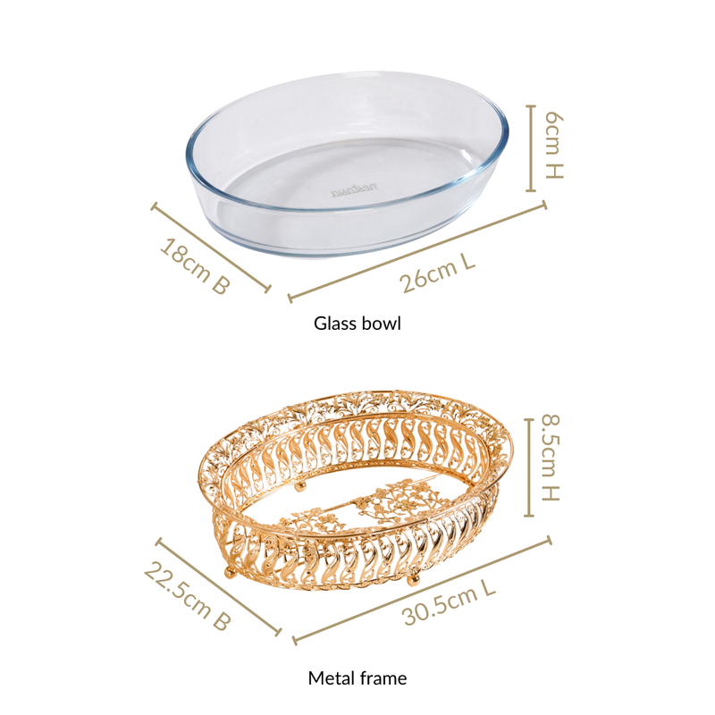 Baroque Galore Decorative Glass Bowl