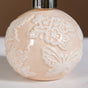 Beige Embossed Ceramic Bath Set Of 3