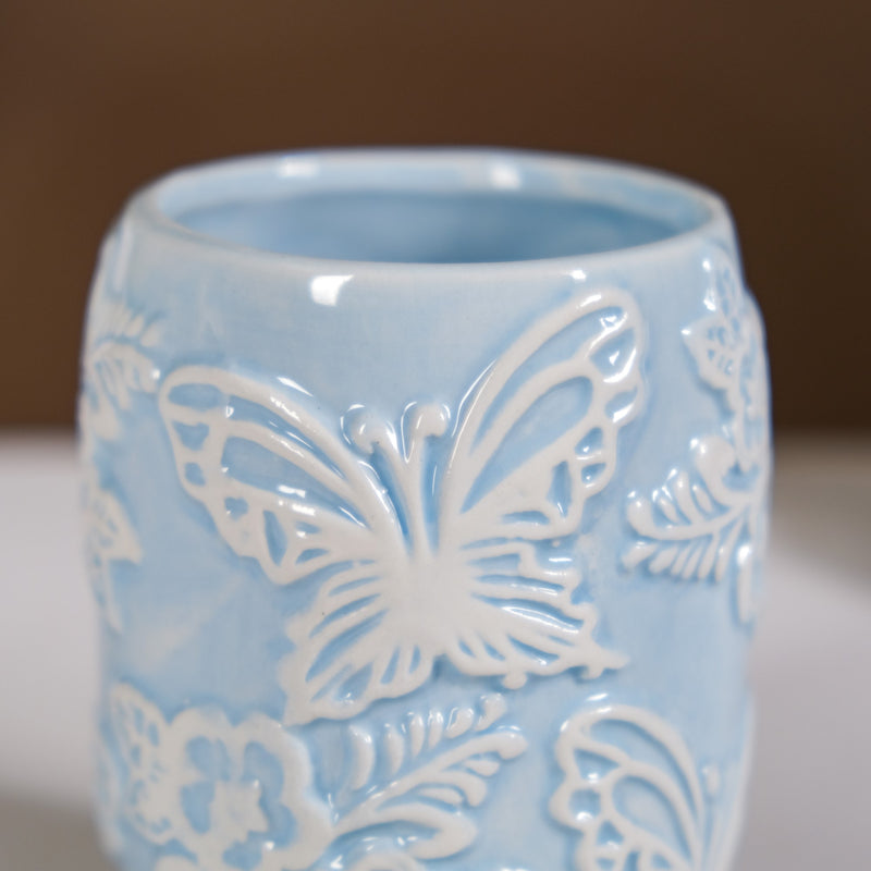 Butterfly Bath Set Of 3 Blue