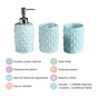 Diamond Knit Premium Bath Set Of 3 Mint