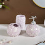 Lavender Butterfly Bath Accessories Set Of 3