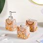 Beach Chic Ceramic Bath Set Of 3 Beige