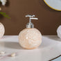 Beige Embossed Ceramic Bath Set Of 3