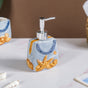 Coastal Ceramic Bath Set Of 3 Blue