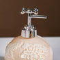 Beige Embossed Ceramic Bath Set Of 3