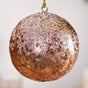 Metal And Sequin Baubles For Christmas Decoration Set of 2