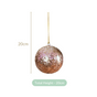 Metal And Sequin Baubles For Christmas Decoration Set of 2