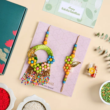 Bead And Bloom Rakhi Lumba Set