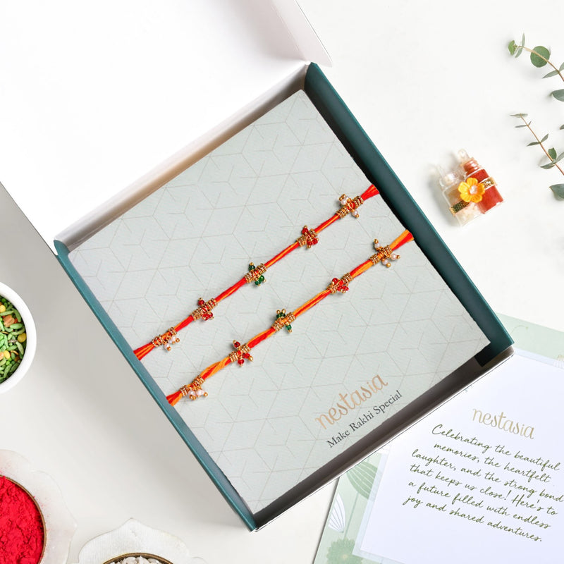 Beaded Bond Rakhi Gift Set
