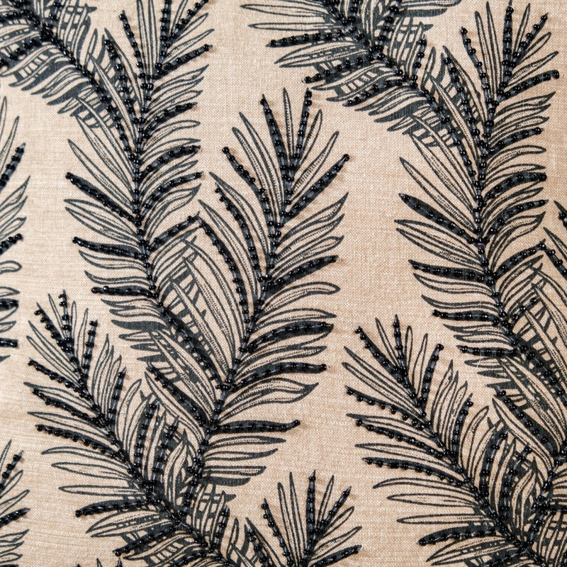 Sustainable Beaded Sofa Cushion Cover 15x15 Inch