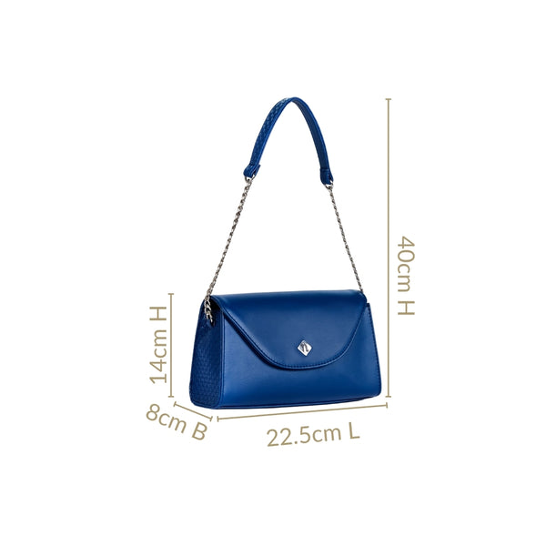 Soi Lisse Blue Shoulder Bag