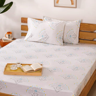 Pure Cotton Daisy Bedsheet Set